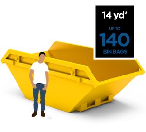 14 Cubic Yard Skip - Alpha Skip Hire